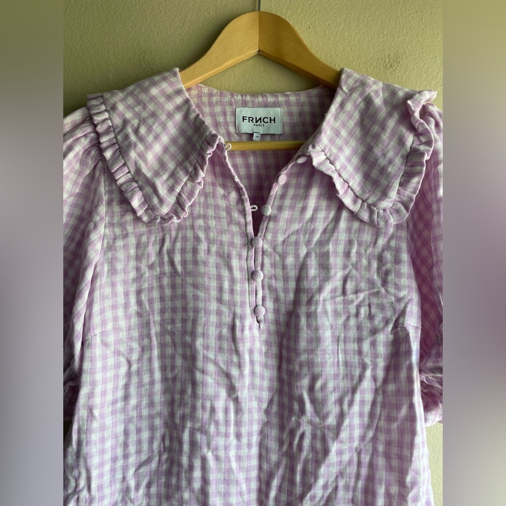 FRNCH Women Purple Blouse XS - Picture 2 of 7